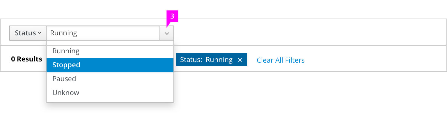 Image highlighting filter query field
